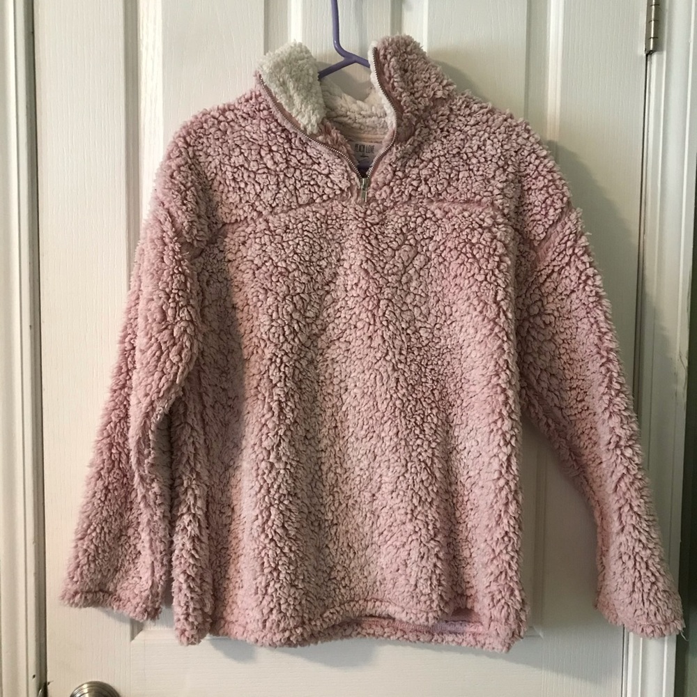 Vici- cotton candy Sherpa pullover